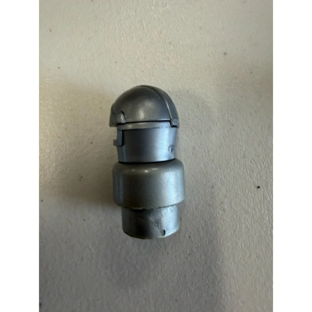 Vintage Fisher Price Little People Knight Silver Armor Movable Visor‎ Castle Toy